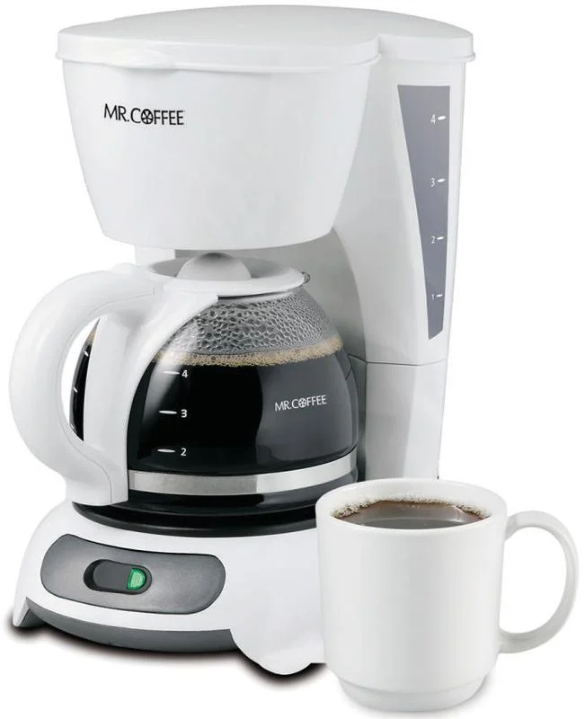 3. Mr. Coffee 4-Cup Coffee Maker White