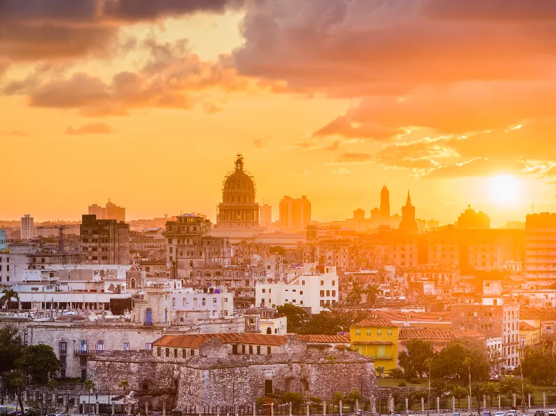 Morning sunrise in Cuba